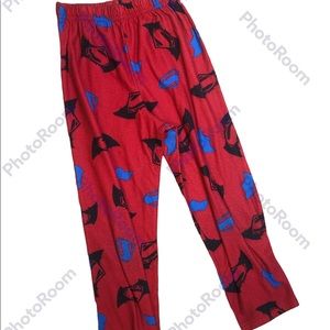 Super Man Long Sleeve Pajama Bottoms for Kids